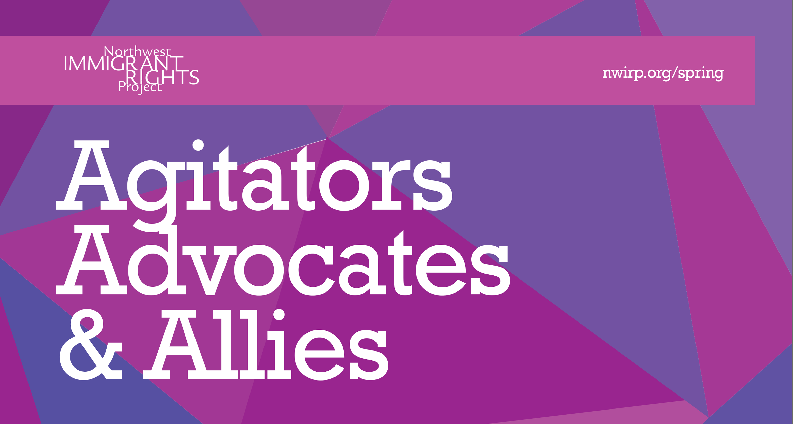 A colorful image that says Agitators, Advocates, and Allies